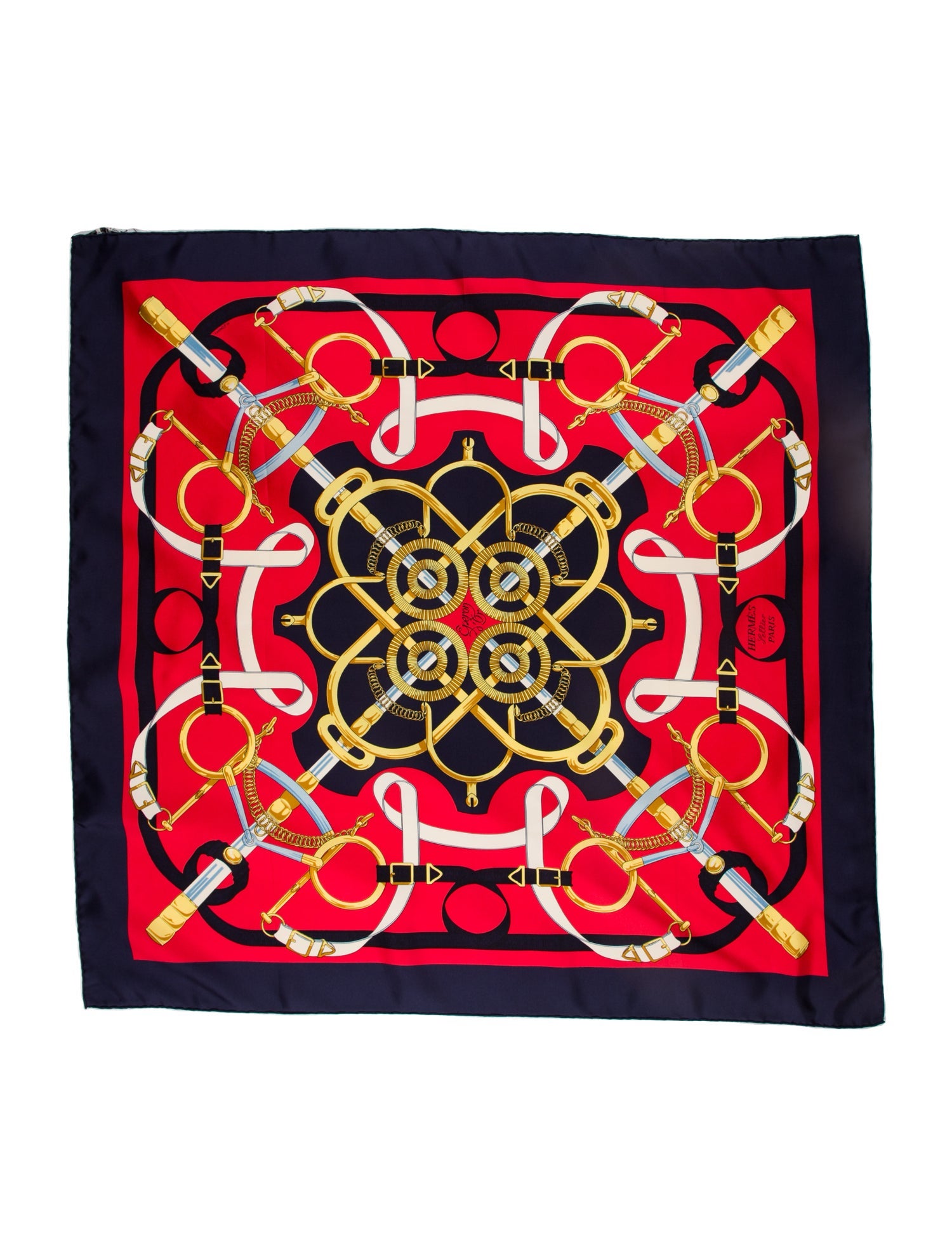 Hermès Eperon D'Or Silk Scarf